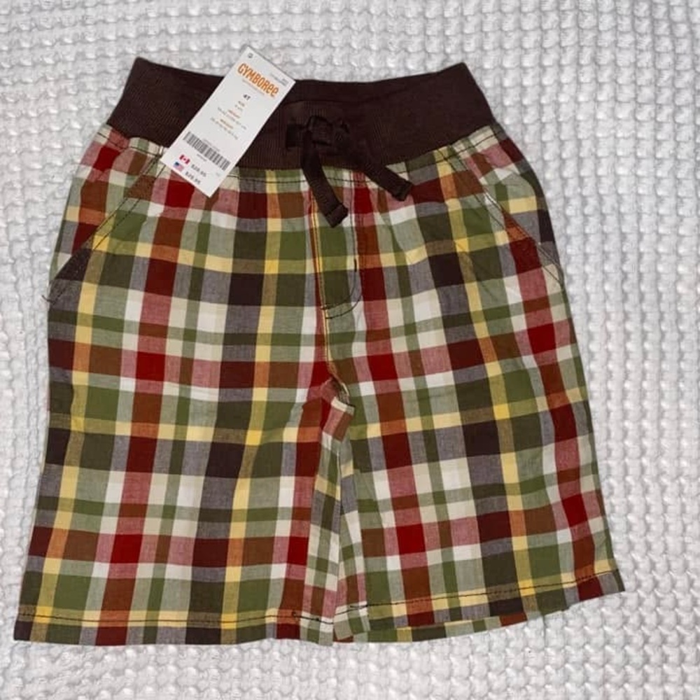 NWT Gymboree size 4t plaid shorts
